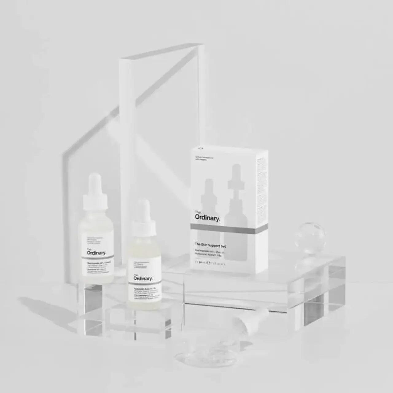 The Ordinary  Hyaluronic Acid with 2% + B5 (30 ml) and Niacinamide 10% + Zinc 1% (30 ml) Facial Kit axent.pk