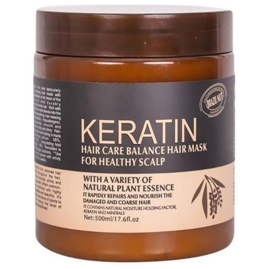 Keratin Hair Mask Brazil Nut for Healthy Scalp 500ml axent.pk