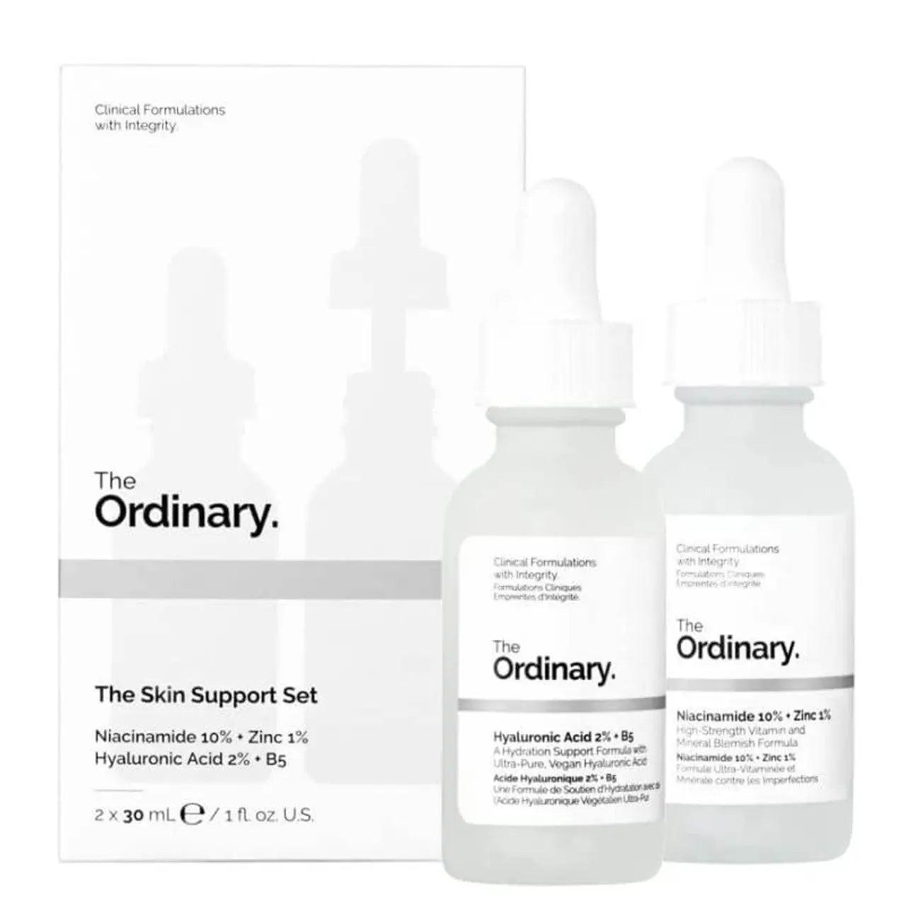 The Ordinary  Hyaluronic Acid with 2% + B5 (30 ml) and Niacinamide 10% + Zinc 1% (30 ml) Facial Kit axent.pk