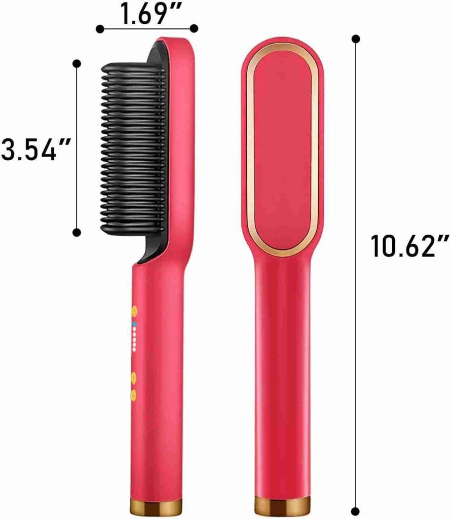 2-IN-1 HAIR STRAIGHTENER CURLING PROFESSIONAL STYLING BRUSH The panda shop