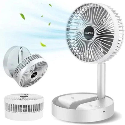 Folding Telescopic Floor Fan 3 Gears Summer Silent Desktop Retractable Fan For Office Bedroom School Usb Ventilator (random Color ) axent.pk